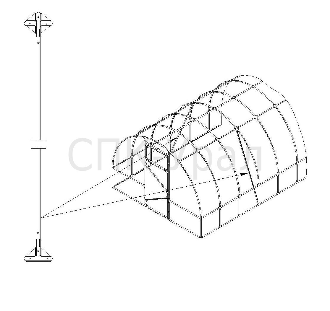 Теплица слава сп инструкция по сборке